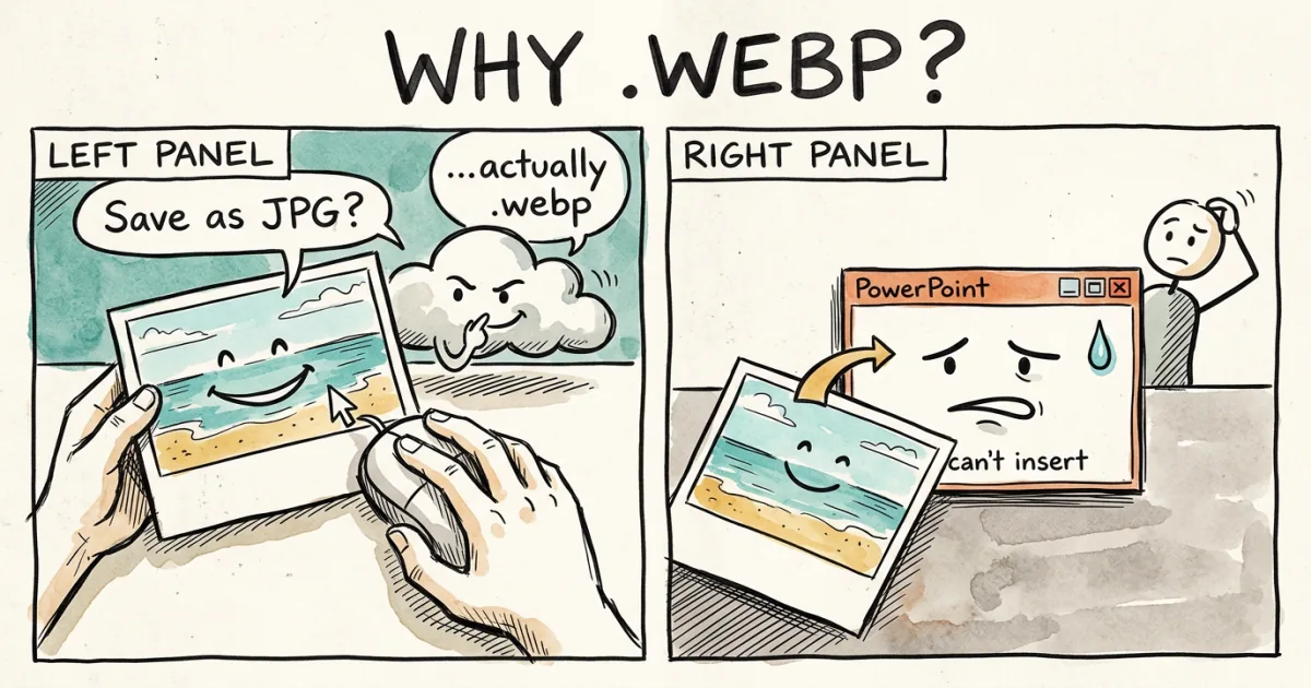 Why some sites save photos as .webp and what to do about it